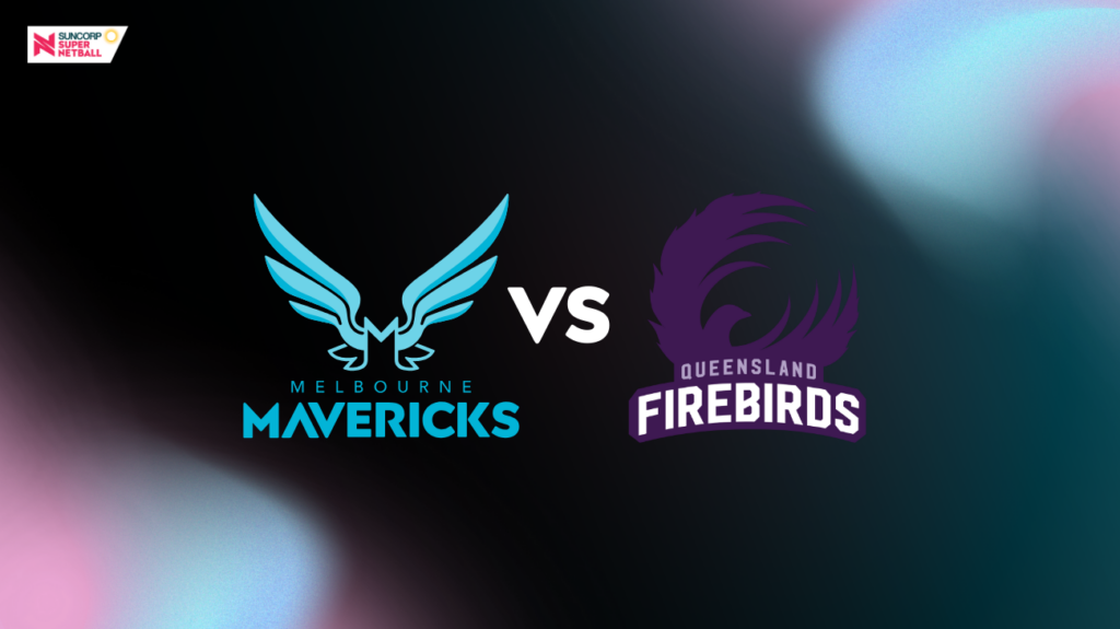 Melbourne Mavericks and Queensland Firebirds logos.