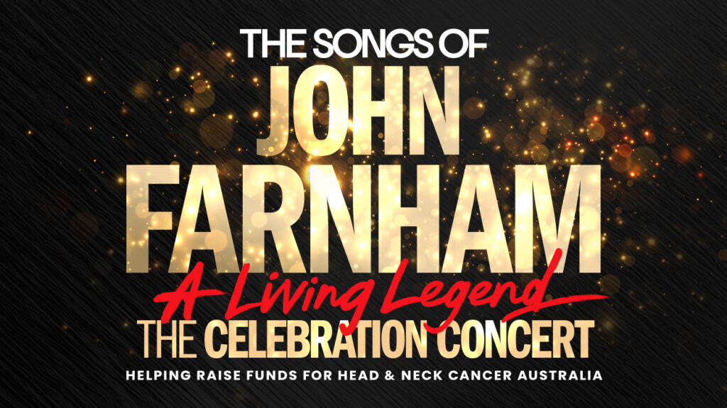 Promotional tour artwork for a John Farnham tribute event.