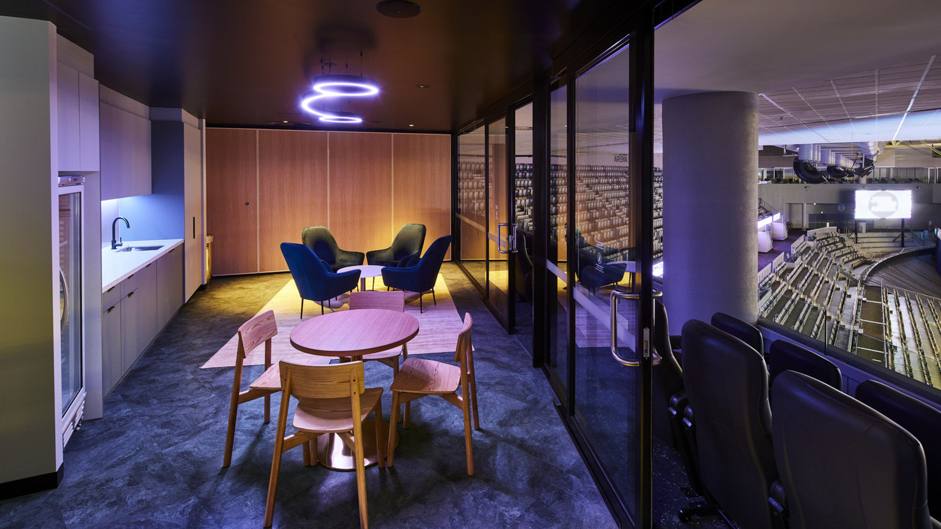 Staged shot of a corporate box.