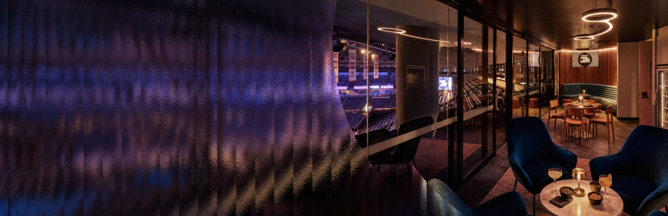 Staged shot of a corporate box.