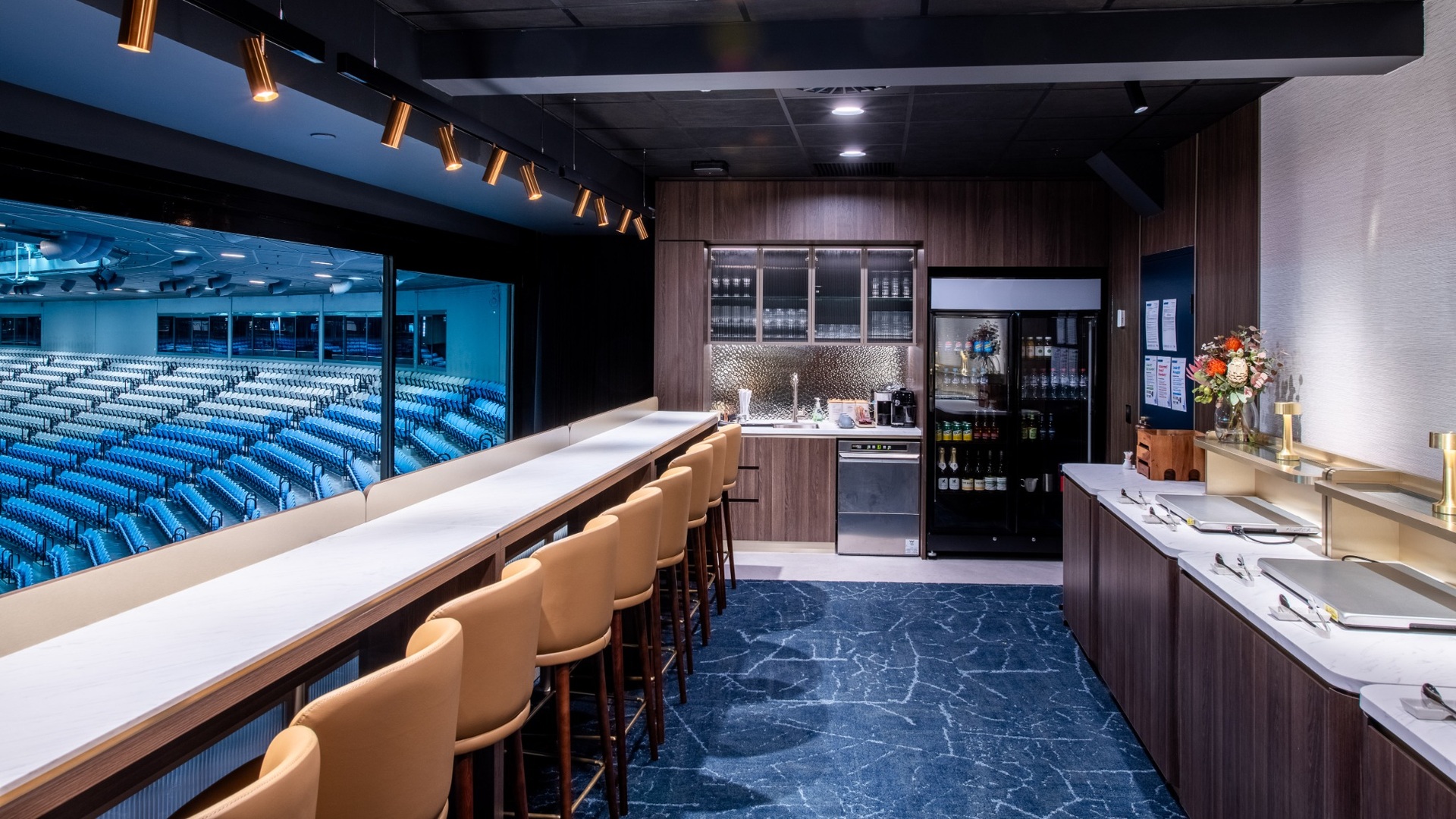 Staged shot of a corporate box.