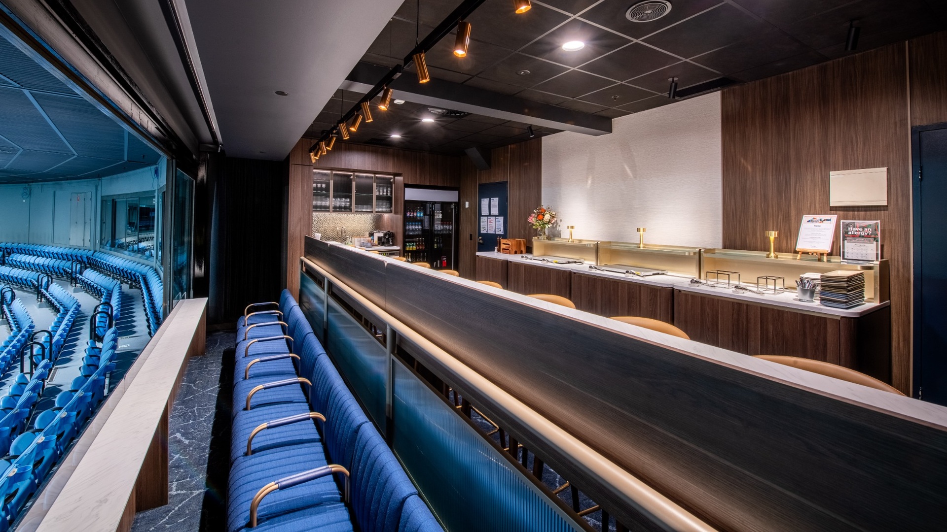 Staged shot of a corporate box.